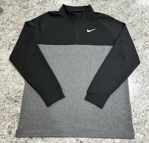 Nike Golf 1/4 Cremallera Pullover Para Hombres XL Ajuste Estándar Negro Gris Chaqueta 888563-011 - Imagen 1 de 9