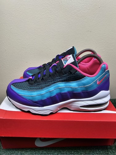 Nike Air Max 95 nuove (GS) taglia 7Y donna 8 5 verde iper rosa AV2289 300