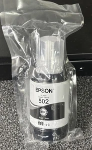 Original EPSON 502 Tintenflasche (127 ml) schwarz - (versiegelt) Ablaufdatum 10/2024 - Bild 1 von 3