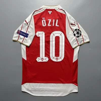 ARSENAL PUMA 2015/2016 FOOTBALL SOCCER HOME JERSEY #10 OZIL SIZE “S” 747566 - Image 1 of 4