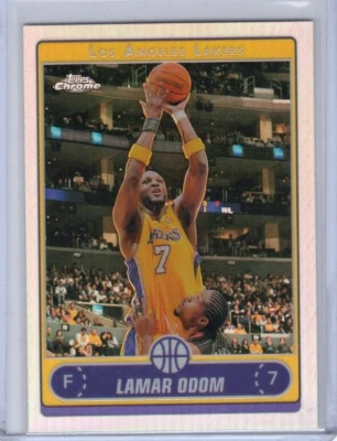 Lamar Odom 2006-07 Topps Chrome Refractor #38 - Lakers - Image 1 of 2