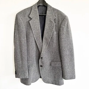 Giacca sportiva vintage Haggar blazer uomo 42 tweed città casual spina di pesce - Foto 1 di 11