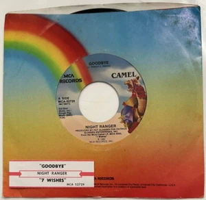 Night Ranger GOODBYE, SEVEN WISHES (45 HARD ROCK) #52729 PLAYS VG++ NO NOISE - Picture 1 of 5