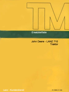Lista części zamiennych Katalog części zamiennych CD-Rom do ciągnika John Deere-LANZ 710 - Zdjęcie 1 z 3