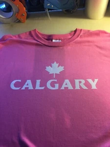 t-shirt Calgary Canada Eh foglia d'acero canuck hockey colori personalizzati - Foto 1 di 11