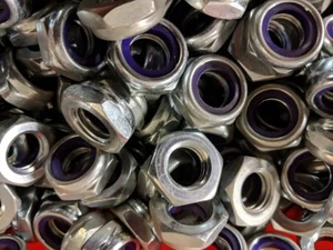 9/16"-12 NYLOCK JAM NUTS ZINC PLATED 25 EACH - Picture 1 of 2