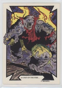 1989 Comic Images Marvel Comics Todd McFarlane Out of the Fire #21 d8k