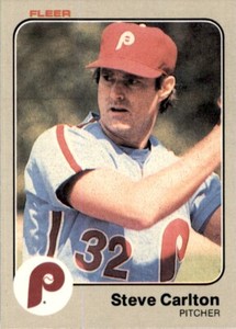 1983 Fleer Baseball Steve Carlton (C) Philadelphia Phillies #155