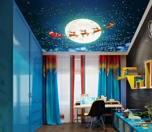 3D Sky Santa Claus I303 Ceiling WallPaper Murals Wall Print Decal Deco Erin 2023 - Picture 1 of 5
