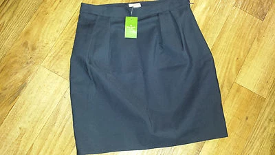 NUEVO CON ETIQUETAS Falda Kate Spade Barry Deco Darling Azul Marino $258 - Talla 10 Foto 1 de 4