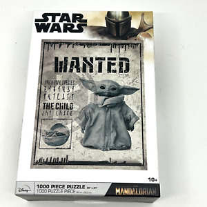 "Disney Star Wars The Mandalorian The Child Wanted Poster Jigsaw Puzzle- 1000pcs