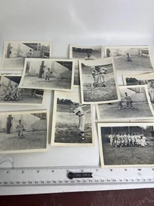 1940’s Military WW2 World War 2 Photographs Baseball Team Players Uniforms Army - Picture 1 of 13