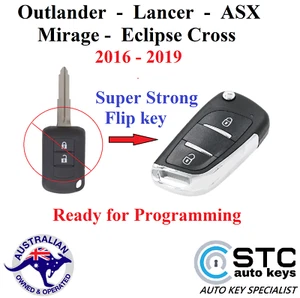 For Mitsubishi Outlander Lancer ASX Mirage Eclipse Remote Key 2016 2017 2018 19 - Picture 1 of 17