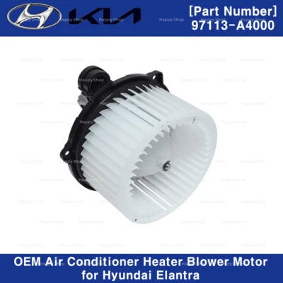 Motor soplador calentador aire acondicionado OEM 97113A4000 para Hyundai Elantra 2017-2018 Foto 1 de 2