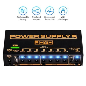 JOYO Effect Pedal Power Supply Rechargeable Built-in 4400mAh Battery 8 Outputs - Picture 1 of 11
