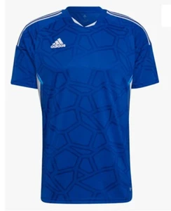 ADIDAS BOYS CONDIVO 22 SOCCER JERSEY Size L (13-14 YEARS) BLUE/WHITE YOUTH SHIRT - Picture 1 of 21