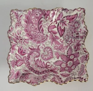 Plato de baratija Old Foley James Kent Staffordshire Paisley - Imagen 1 de 5