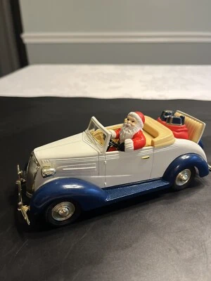 Chevy 1937 Die Cast Metal Santa Claus Navidad Modelo Banco con Llave Foto 1 de 4