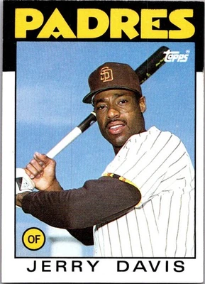 Jerry Davis 1986 Topps #323 San Diego Padres - Image 1 of 2