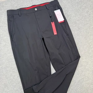 Redvanly Pants Mens Large Black Halliday Jogger Pull On Golf Performance NEW - Picture 1 of 15