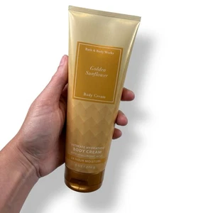 Bath & Body Works Golden Sunflower Body Cream with Hyaluronic Acid 8oz New - Picture 1 of 3