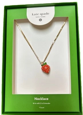 EDICIÓN LIMITADA Collar Tenis Fresa Dije - Kate Spade New York X Target Foto 1 de 2