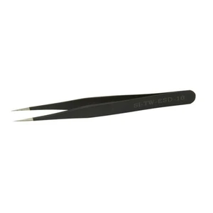 110mm Stainless Steel ESD Safe Anti Static Electronic PCB Pointed Tweezers - Picture 1 of 2