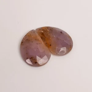 29 Ct. Pink Sapphire Fancy Cut Gemstone Pair 22x15x4 mm Translucent Faceted - Picture 1 of 5