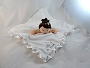 Baby Starters Little Angel Doll Lovey White Satin Rattle Security Blanket Soft - Picture 1 of 5