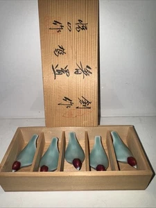 Essstäbchenauflage, Vogelform, hergestellt von Etsuzan, Takayama City, Japan - Bild 1 von 14