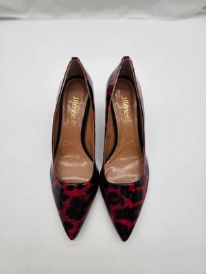 Zapatos de tacón de gatito con estampado de leopardo J Renee para mujer 10 M punta puntiaguda Foto 1 de 4