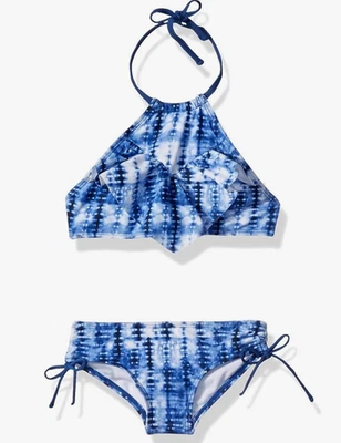 Nuevo Traje de baño Tankini de dos piezas azul sauce talla 5 Kanu Surf Daisy UPF 50 para niñas Foto 1 de 2