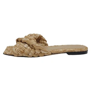 Autentici BOTTEGA VENETA Lido - Sandali da donna in rafia beige - Foto 1 di 6
