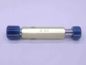 Medidor de enchufe de rosca 3/4 14 BSPP .75 .750 GO NO GO P.D.'S = 25,279 y 25,421 G3/4 - Imagen 1 de 1