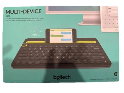 Logitech 920-006342 K480 Bluetooth Multi-Device Keyboard - Black - Image 1 of 2