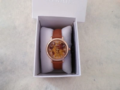 Reloj Strada Movimiento Japonés Esfera Patrón Tierra en Correa de Cuero Sintético Marrón Foto 1 de 3