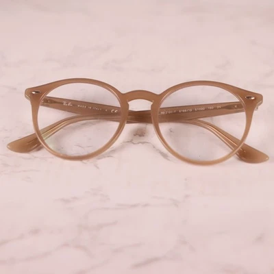 Óculos de sol Ray Ban RB2180F 6166/13 bege redondo Ray-Ban armação apenas 51-20 150mm - Imagem 1 de 4