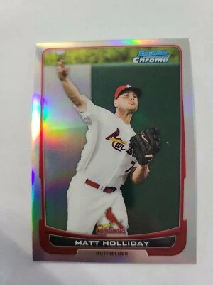 2012 Topps Baseball Card Chrome Matt Holliday 109 - Image 1 of 2