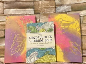 The Mindfulness Coloring Book Anti Stress Art Therapy Plus Two Lined Journals - Imagen 1 de 6