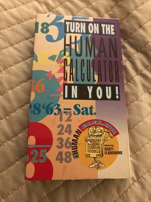 The Human Calculator VHS Math Instructional Video Turn On in You Educational - Image 1 of 3