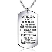 Military Dog Tag Always Remember You Are Braver Inspiration Stainless Steel 
