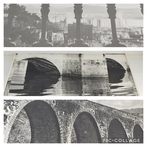 2 puentes arqueados y fotografías de escenas de la ciudad cada 20x16" sin encuadre 2 en cartel - Imagen 1 de 10
