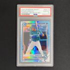 2021 Bowman Draft Edwin Arroyo 1st Chrome Sky Blue Refractor PSA 10 Reds SP