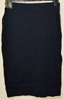 M&S Collection sz UK10 Black Jersey Polka dot 27inch Pencil Skirt Business