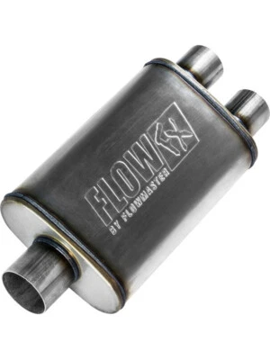 Flowmaster Flowfx Stainless Muffler 3.00 Center In / Dual 2.5 Outlet (72198) - Image 1 of 4