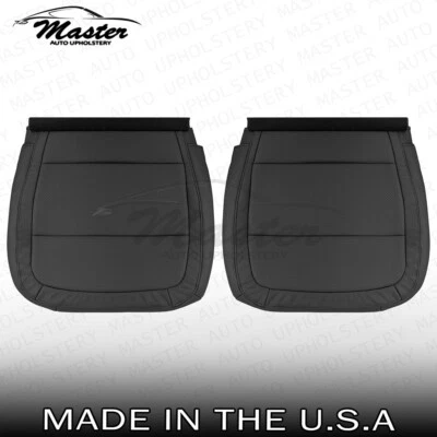 2009 - 2019 年适用于福特 Flex 左右底部黑色乙烯基座椅套穿孔 — 第 1/4 张图片