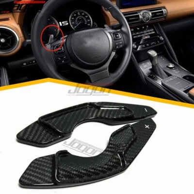 Real Carbon Paddle Shifters For Lexus IS200t 300 350 2014 2015 2016 2017 18-2022 - Image 1 of 4