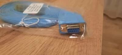 RJ45 to DB9 female console blue cable 2.1m NEW - Image 1 of 3