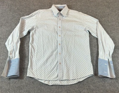 Camisa social SouthPole masculina adulta tamanho médio com botões manga longa - Imagem 1 de 4