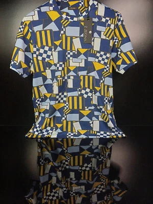 CAMISETA ZZEGNA MULTICOLOR CON ESTAMPADOS GEOMÉTRICOS. Foto 1 de 4